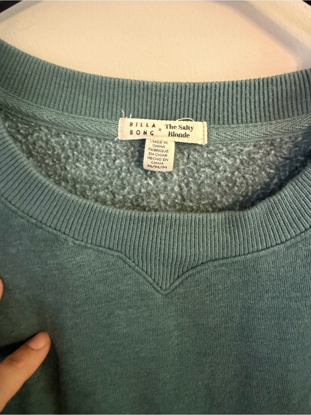 Billabong x The Salty Blond Coastal Palm Green Crewneck Sweater - Picture 2 of 8